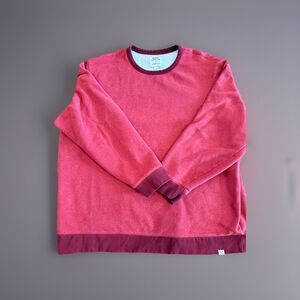 BIG & TALL Lands’ End Blake Shelton Sweatshirt Lined 3XLT Red GUC